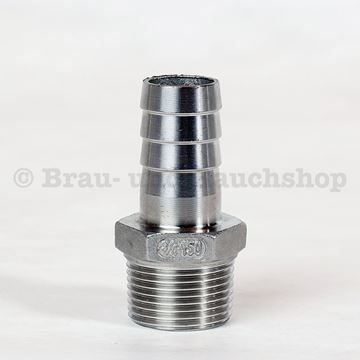 Picture of Schlauchnippel 3/4" Edelstahl 16mm AG