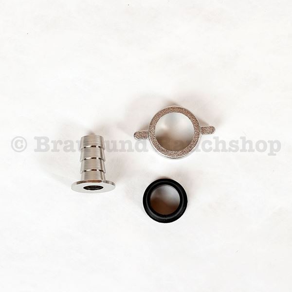 Bild von Schlauchtülle 14mmx 3/4" Chromnickelstah