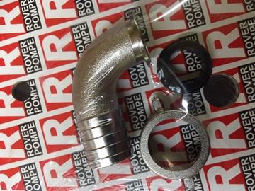 Bild von Schlauchtülle geb.25mm x 1" Chromnickel.