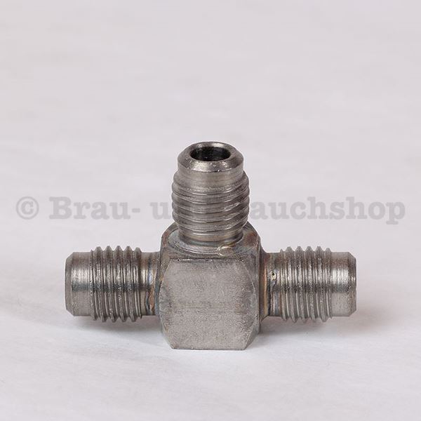 Bild von Adapter T-Stück Edelstahl  3x CC