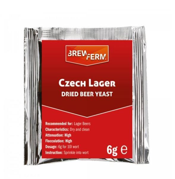 Bild von Brewferm trocken Bierhefe Czech Lager 6g