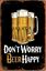 Bild von BLECHSCHILD Beer Happy