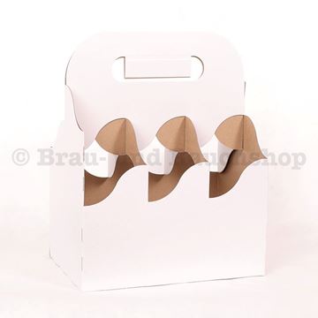 Bild von Kartonträger 6-fach 5 dl weiss