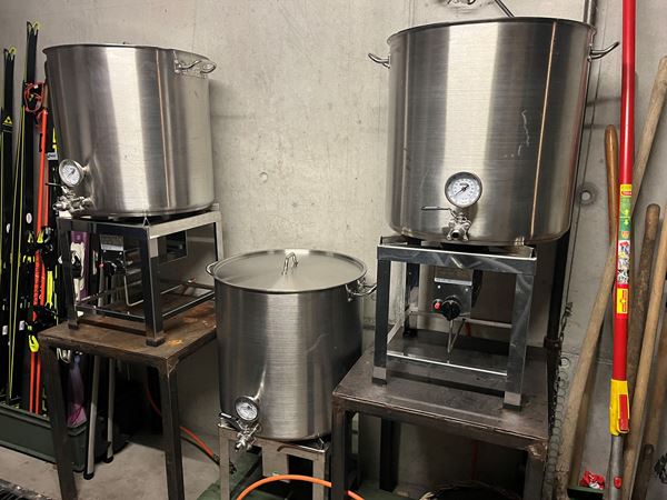 Bild von OCC 3-Pfannen "Sudhaus" mit Gasbrenner