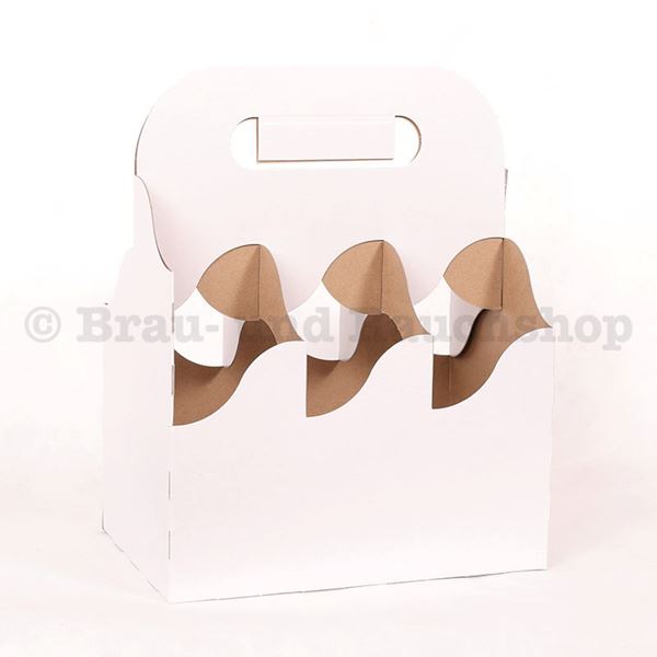 Bild von Kartonträger 6-fach 5 dl weiss