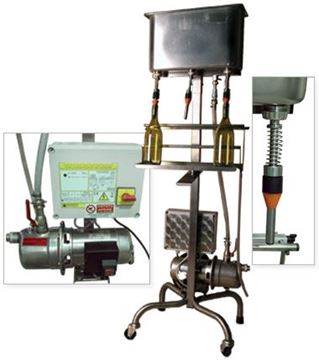 Bild von Abfüllgerät mit 3 Füllköpfen aut