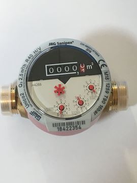 Bild von Flüssigkeitszähler analog bis 90° Grad