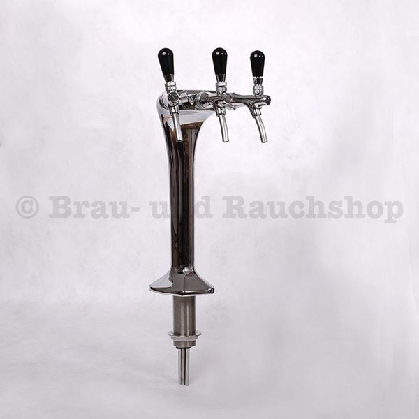 Bild von Kobra 3-leitig Chrom eckig komplett