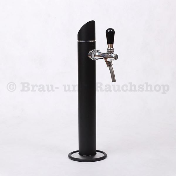 Bild von Schanksäule 1 Lt schwarz matt komplet BK