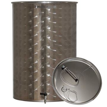 Bild von Edelstahlbehälter 75L mit Schwimmdeckel