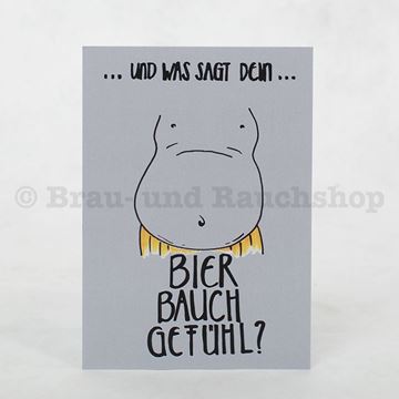 Bild von Karte Bierbauchgefühl