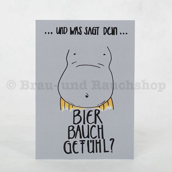 Bild von Karte Bierbauchgefühl