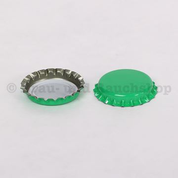 Bild von Kronkorken 100 Kapseln blassgrün