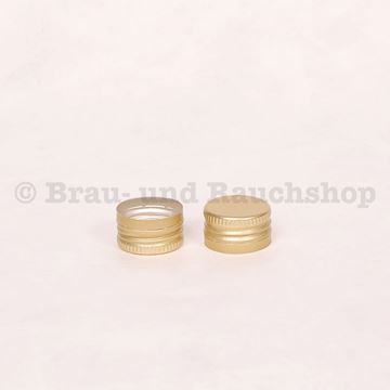 Bild von PP Kapseln 31,5 x 18 vorgewindet gold