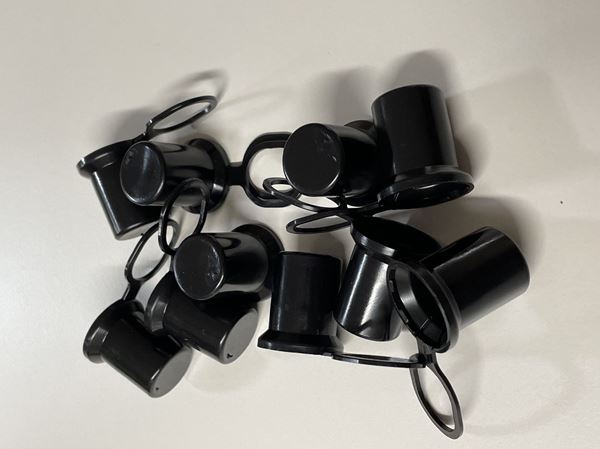 Bild von Schutzkappe Einweg für CC schwarz 10St.