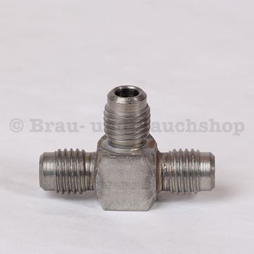 Bild von Adapter T-Stück Edelstahl  3x CC