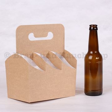 Bild von Kartonträger 6-fach 3 dl natur à 120 St.