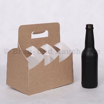 Bild von Kartonträger 6-fach 5 dl Natur