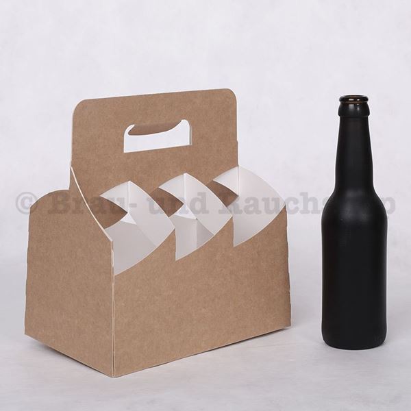 Bild von Kartonträger 6-fach 5 dl Natur