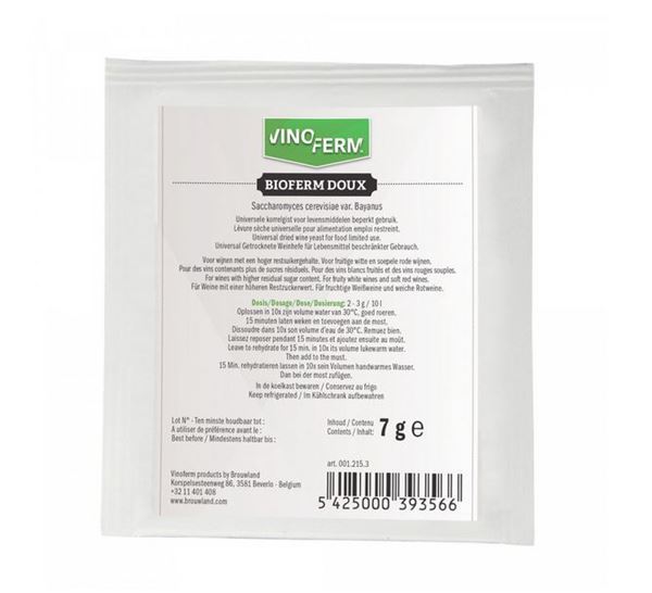 Bild von BIOFERM DOUX 7 g Trockenhefe Wein