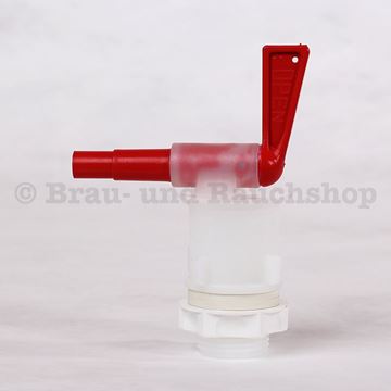 Bild von Hahn zu Gäreimer mit Stufenauslauf