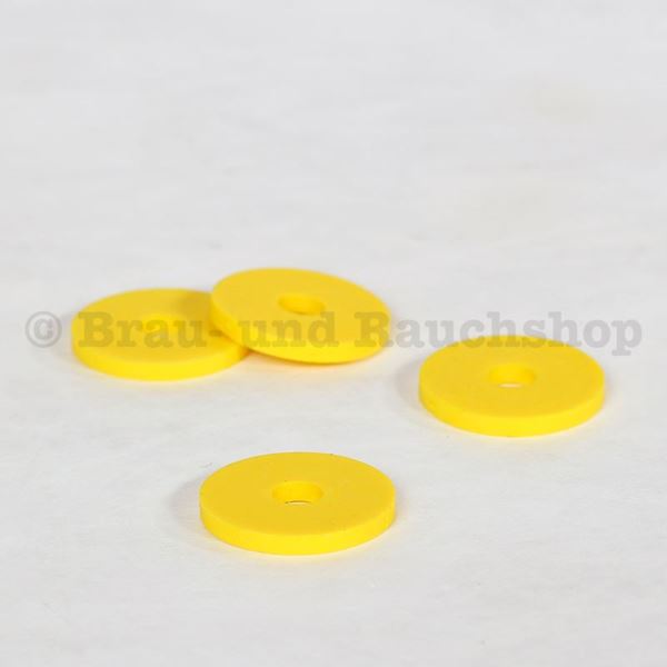 Picture of Gummiring farbig gelb je 100 St