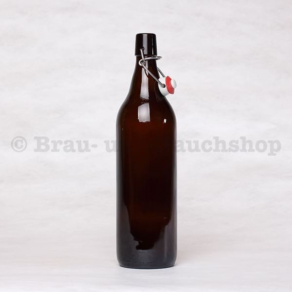 Bild von Bügelflasche braun kompl. 1 Liter