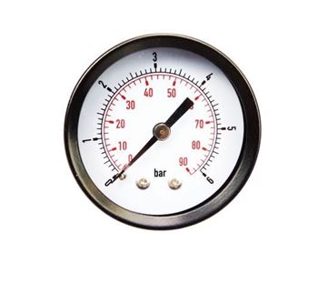 Bild von Manometer 2,5 bar Ø50mm, 1/4" Rückseite