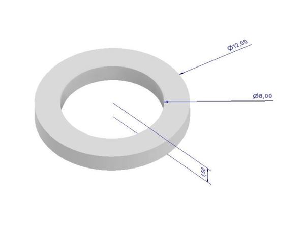 Bild von Brewtools Dichtung, 12x8x1.5mm, 2 Stück