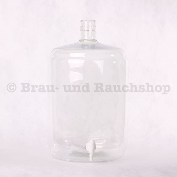 Bild von Gärungsflasche Pet 23 Lt mit Hahn