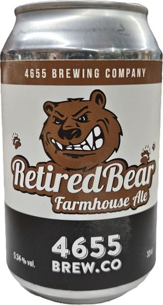 Bild von 4655 Brew Co. Retired Bear Farmhouse Ale