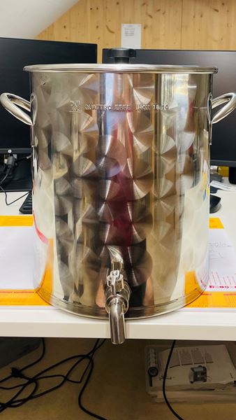 Bild von Kochtopf Edelstahl 25 Lt  mit Deckel