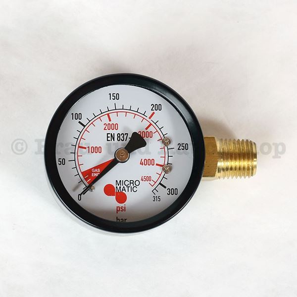 Image sur Manometer für C02 Fl. Inhalt 1/4" AG
