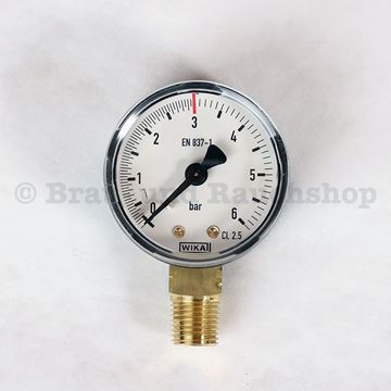 Immagine di Manometer 0-6 bar 1/4" AG Förderdruck