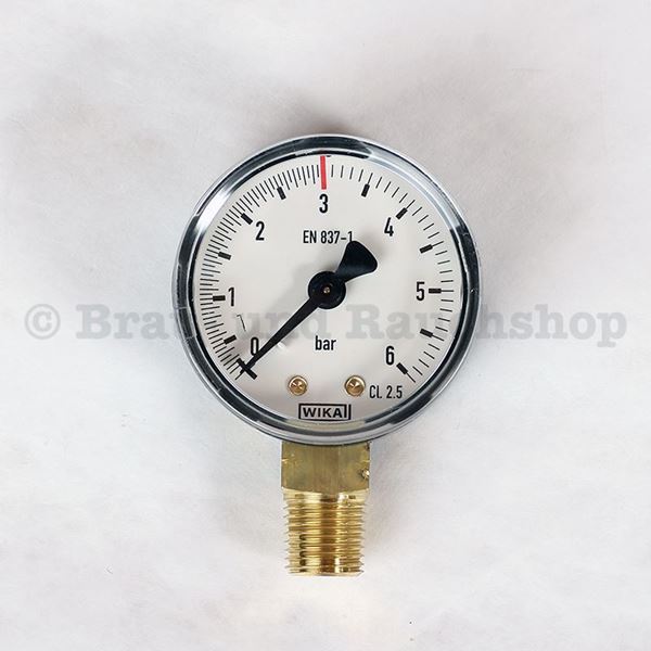 Bild von Manometer 0-6 bar 1/4" AG Förderdruck