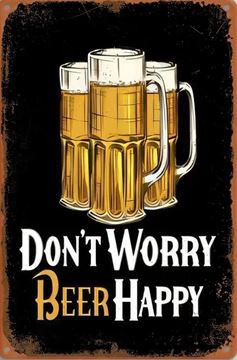 Bild von BLECHSCHILD Beer Happy