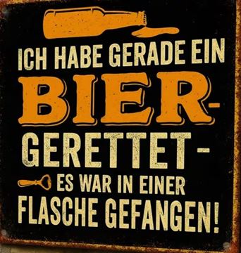 Bild von BLECHSCHILD Bier-Rettung