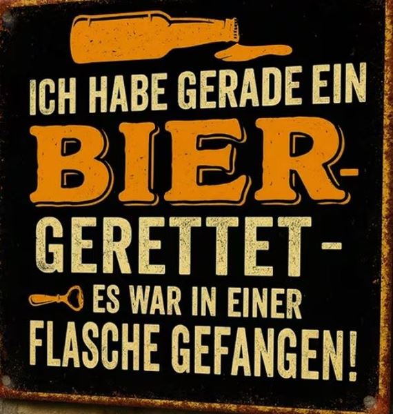 Bild von BLECHSCHILD Bier-Rettung